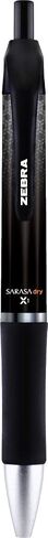 Zebra Pen Sarasa Dry X1 Retractable Gel Pen, Medium Point, 0.7mm, Black Ink, 12-Pack in Saudi Arabia