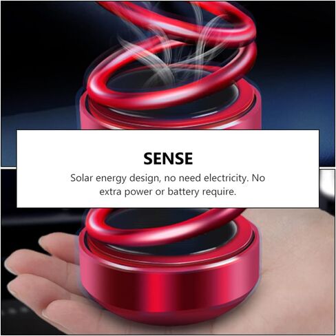 VOSAREA Solar Rotating Car Dashboard Decoration Vehicle Decor (with Random Aroma) in Saudi Arabia
