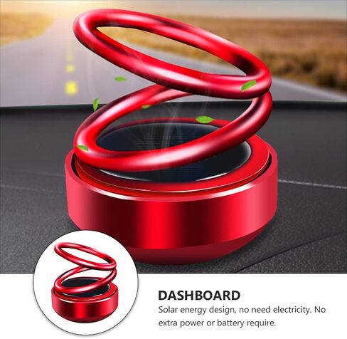 VOSAREA Solar Rotating Car Dashboard Decoration Vehicle Decor (with Random Aroma) in Saudi Arabia