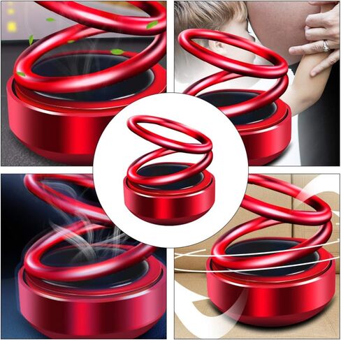 VOSAREA Solar Rotating Car Dashboard Decoration Vehicle Decor (with Random Aroma) in Saudi Arabia