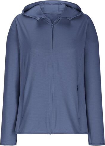 Womens UPF 50+ Sun Protection Shirts SPF Jacket UV Cooling Hoodie Lightweight Long Sleeve Sun Shirt Outdoor Hiking in Saudi Arabia