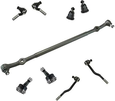 Ball Joint Tie Rod and Center Link Kit - 9 Piece - Compatible with 1998-2004 Nissan Frontier RWD 2.4L 4-Cylinder in Saudi Arabia