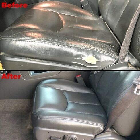 SecosAutoparts Driver & Passenger Bottom & Top Lean Back & Driver Foam Cushion Leather Seat Cover Light Gray # 922 fit for Chevy GMC Tahoe Suburban Avalanche Yukon Silverado Sierra 2003 2004 2005 2006 in Saudi Arabia