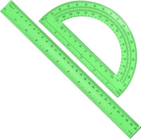 مجموعتان من مسطرة بلاستيكية مقاس 12 بوصة ومجموعة منقلة بلاستيكية مقاس 6 بوصات مجموعة منقلة هندسية للرياضيات الواضحة مجموعة الفصل الدراسي وكاشف الزوايا واللوازم المدرسية ومسطرة الفصل الدراسي ورسومات المكتب المنزلي in Saudi Arabia
