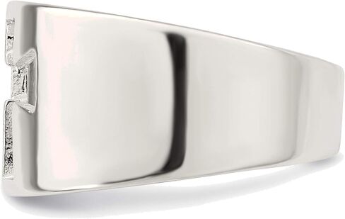 Bonyak Jewelry Sterling Silver Cross Ring Ring مصنوع يدويًا ، حجم 8 in Saudi Arabia