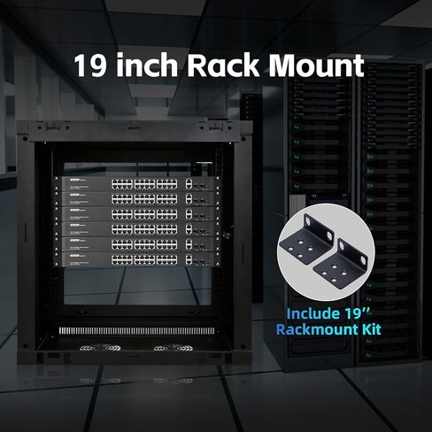 YuLinca 6 Port Mini Gigabit PoE Switch with 4 PoE+ Port, 1 Gigaibt RJ45 Uplink, 1 Gigabit SFP, IEEE802.3af/at, Max 65W, Metal Fanless Plug & Play Ethernet Switch in Kuwait