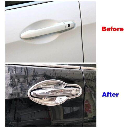 Compatible for Honda CRV CR-V 2012 2013 2014 2015 2016 Exterior Door Handle Cover Trim and Door Bowl Caps Chrome Decor (No Smart Enter Holes) in Kuwait