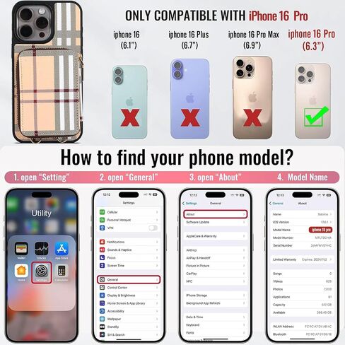 Designer Wallet Case for iPhone 15 Pro Max for Women，Luxury Classic Pattern Phone Case PU Leather Protective with Cash Card Holder Cover case for iPhone 15 Pro Max 6.7 inch Beige in Saudi Arabia
