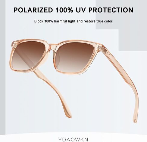 YDAOWKN Polarized Sunglasses for Women Men Retro Design Style Trendy Classic Sun Glasses UV400 Protection in Saudi Arabia