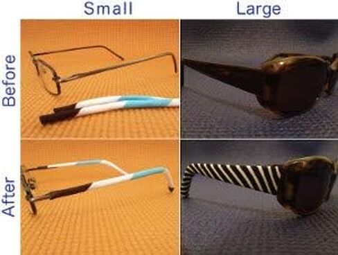 Soft Eyewear Temple Arm Cover Sleeves Add Colors & Designs Eyeglasses Sunglasses for Men, Women & Kids 2 Sizes in Kuwait