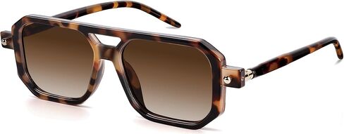 Vintage Square 70s Aviator Sunglasses for Women Men Classic Retro Stylish Frame UV400 Trendy Sunglasses in Kuwait