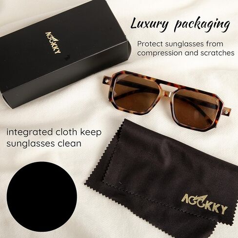 Vintage Square 70s Aviator Sunglasses for Women Men Classic Retro Stylish Frame UV400 Trendy Sunglasses in Kuwait