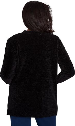 Alfred Dunner Women's Classics Chenille Cardigan with Pockets in Saudi Arabia