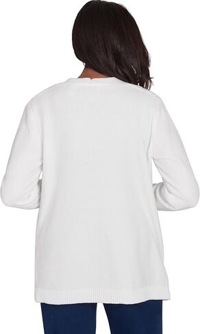 Alfred Dunner Women's Classics Chenille Cardigan with Pockets in Saudi Arabia