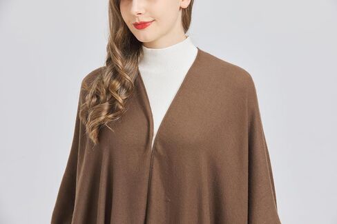 Modena Women's Wrap Shawl Poncho Ruana Cape سترة كارديجان مفتوحة لفصل الصيف في فصل الشتاء in Saudi Arabia