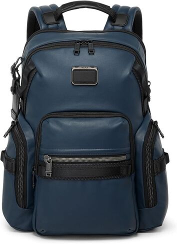 Tumi - حقيبة ظهر Alpha Bravo Navigation - حقيبة الظهر اليومية - تناسب ما يصل إلى 15 "كمبيوتر محمول - 16.0" × 14.0 "× 7.3" - قماش مغلف بالبحرية in Saudi Arabia