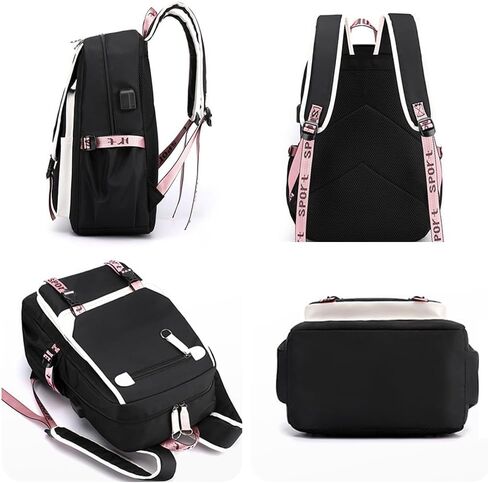 Fashion Men Women Laptop Travel Backpack with USB Port Business Backbag Multifunctional Multi Compartment School bag (Picture 4) in Saudi Arabia