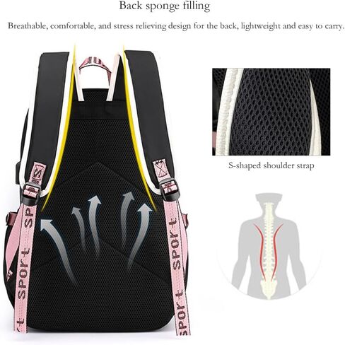 Fashion Men Women Laptop Travel Backpack with USB Port Business Backbag Multifunctional Multi Compartment School bag (Picture 4) in Saudi Arabia