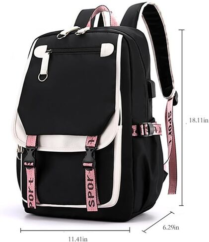 Fashion Men Women Laptop Travel Backpack with USB Port Business Backbag Multifunctional Multi Compartment School bag (Picture 4) in Saudi Arabia