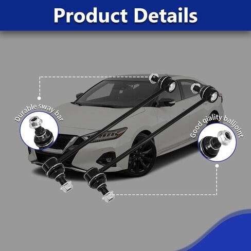 رابط بار Sway Bar ، K750282 K750283 Front Stabilizer Sway Bar Link متوافق مع 2013-24 Nissan Altima 2009-23 Maxima 2015-24 Murano 2013-20 Pathfinder 2014-20 Infiniti QX60 2013 JX35 in Saudi Arabia