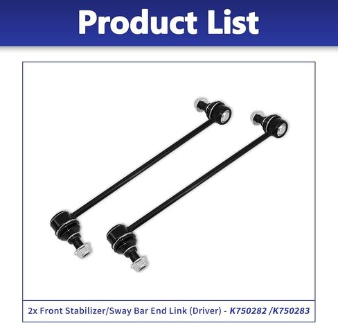 رابط بار Sway Bar ، K750282 K750283 Front Stabilizer Sway Bar Link متوافق مع 2013-24 Nissan Altima 2009-23 Maxima 2015-24 Murano 2013-20 Pathfinder 2014-20 Infiniti QX60 2013 JX35 in Saudi Arabia
