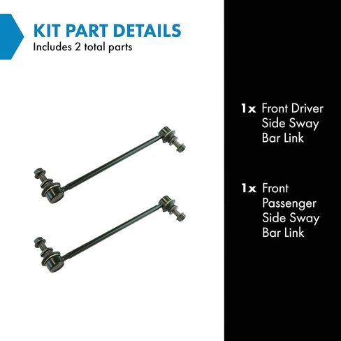 TRQ Front Sway Bar Bar Link مجموعة متوافقة مع 2011-2020 Toyota Sienna in Saudi Arabia