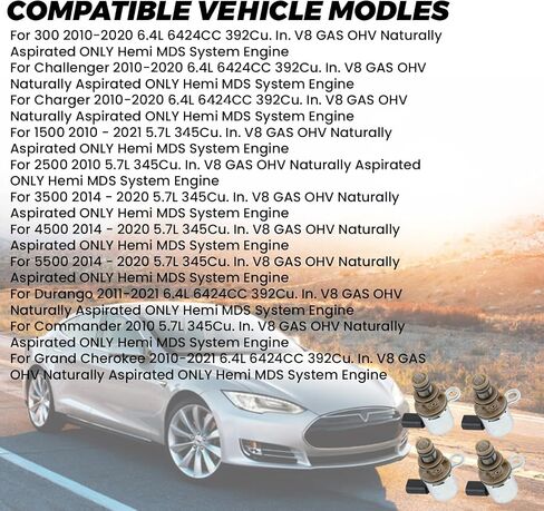 53022298AA 4PCS المحرك متعدد الإزاحة ملفوف ملوي CDS01 916-592XD FITS لعام 2010-2021 1500 Charger Charger Cherokee 300 5.7L in Saudi Arabia