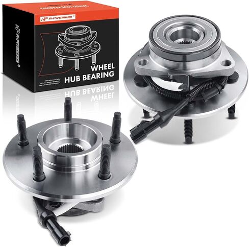 A-Premium 2 X Bront Wheel Bearing and Hub Assembly مع ABS & 5-Lug متوافق مع Ford Expedition 1997-2000 ، Lincoln Navigator 1998-2000 ، 4WD فقط in Saudi Arabia