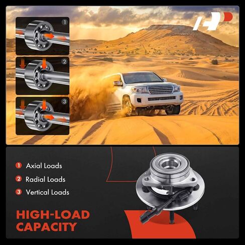 A-Premium 2 X Bront Wheel Bearing and Hub Assembly مع ABS & 5-Lug متوافق مع Ford Expedition 1997-2000 ، Lincoln Navigator 1998-2000 ، 4WD فقط in Saudi Arabia