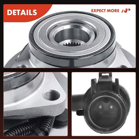 A-Premium 2 X Bront Wheel Bearing and Hub Assembly مع ABS & 5-Lug متوافق مع Ford Expedition 1997-2000 ، Lincoln Navigator 1998-2000 ، 4WD فقط in Saudi Arabia