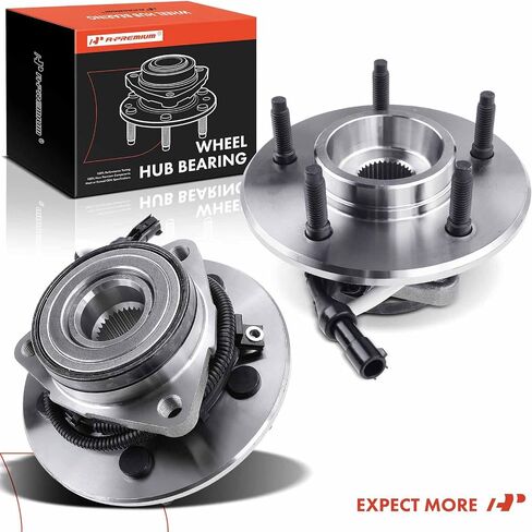 A-Premium 2 X Bront Wheel Bearing and Hub Assembly مع ABS & 5-Lug متوافق مع Ford Expedition 1997-2000 ، Lincoln Navigator 1998-2000 ، 4WD فقط in Saudi Arabia