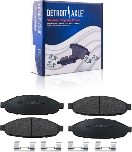 Detroit Axle - Front Brake Kit for 04-08 Chrysler Pacifica Brake Rotors Ceramic Brakes Pads 2004 2005 2006 2007 2008 Replacement: 12.52" inch Front Rotors in Saudi Arabia