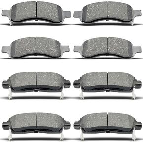 front rear Ceramic Brakes Pads Set Compatible with 2008-2017 Buick Enclave, 2009-2017 Chevy Traverse, 2007-2016 GMC Acadia, 2007-2010 Saturn Outlook in Saudi Arabia