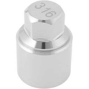 1pc 316 قفل مفتاح الجوز مكافحة السرقة مفتاح القفل الجوز 316 قفل العجلة محول مقبس محول Lug Nut Tool متوافق مع Mercedes Benz in Kuwait