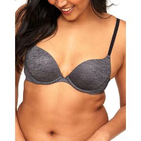 Adore Me Analize Push-Up Plunge Bra - Microfiber Molded Cup Underwire with Clean Finish & Adjustable Straps - Sizes 30A-38DD in Kuwait