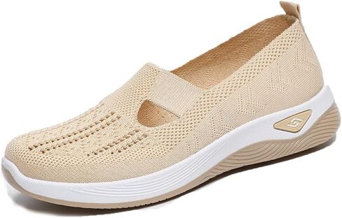 Women Footwear Orthopedic Sneakers Woven Breathable Running Shoes Arch Support Walking Shoes Soft Sole Shoes Cloud Slide Orthopedic in Saudi Arabia