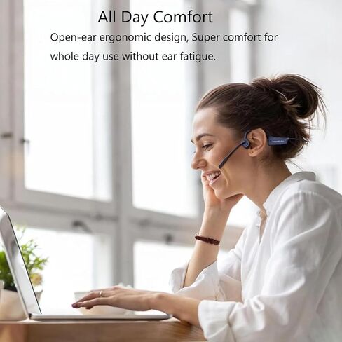 Bone Conduction Headphones Bluetooth Open Ear Earbuds Wireless Headset Bluetooth Titanium Lightweight Waterproof for Workout Running Hiking Walking Bicycling in Kuwait