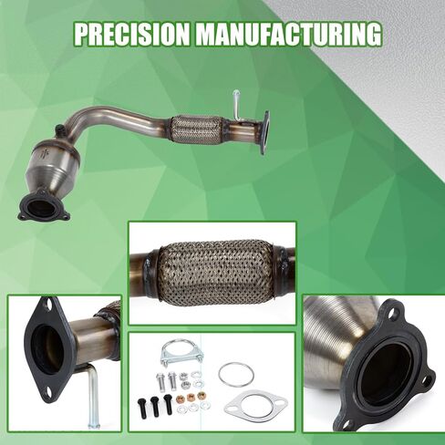 مجموعة محول الحفاز الأمامية ، التنازل المباشر لشيفروليه Expenox 2010-2017 ، GMC Terrain 2010-2017 ، Captiva Sport 2012-2015 ، 2.4L ، EPA Compliant in Kuwait