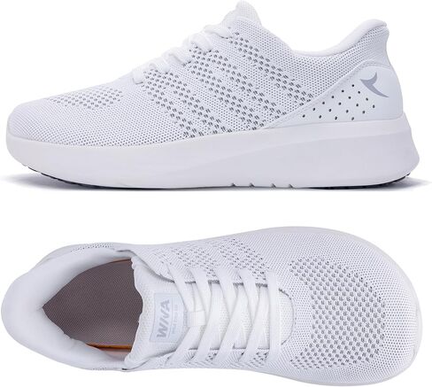 IIV Mens Wide Toe Box Walking Shoes | صفر قطرة نعل | قوس دعم النعل | زلة الحد الأدنى على أحذية رياضية التنس in Kuwait