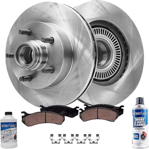 Detroit Axle - Front Brake Kit for 2003-2009 Mazda B2300 B4000 2004-2007 B3000 Disc Brake Rotors Ceramic Brakes Pads Replacement: 10.28" inch Rotor in Saudi Arabia