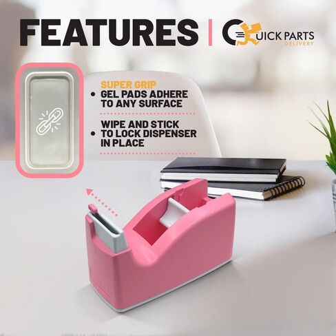 Tape Dispenser for School, Home, Office, Easy to Use Dispenser for Tape, Stationary Supplies- Comes with Tape, Color Blue in Saudi Arabia