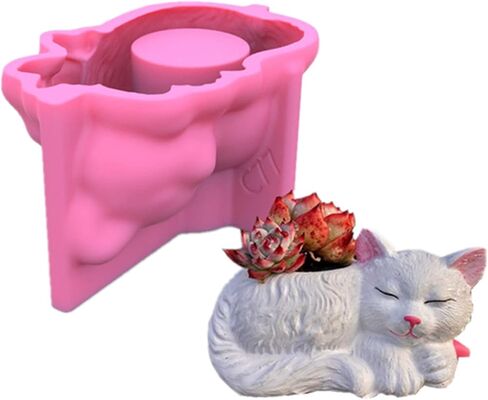 Cute Mother and Child Owl Succulent Flower Pot Pen Holder Silicone Mold Concrete Plaster Planter Cactus Vase Mold Cement Clay Epoxy Resin Mould in Saudi Arabia