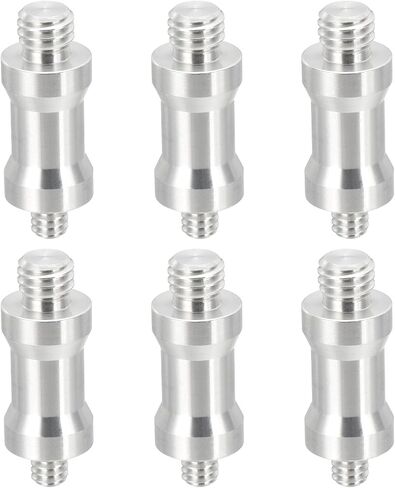 محول مسامير كاميرا كاميرا Patikil 3/8 "إلى 1/4" من الذكور ، 3 حزمة ترايبود محول المسمار حنفية للضوء الحذاء الساخن حذاء البرد محول الكرة فلاش ، الفضة in Kuwait
