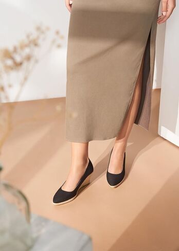 أسافين قماشية Dunes Canvas مع 2 ½ "صندل نسائي كعب مع قماش قطني قابل للتنفس وميسول الجوت الطبيعية بنسبة 100 ٪ لجميع المناسبات غير الرسمية in Saudi Arabia