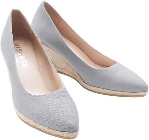 Dunes Canvas Espadrille Wedges with 2 ½" Heel Women's Sandals with Breathable Cotton Canvas and 100% Natural Jute Midsole for All Casual Occasions in Kuwait