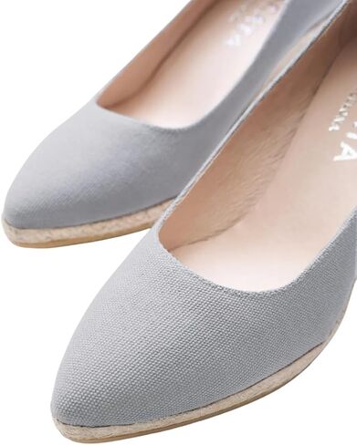 Dunes Canvas Espadrille Wedges with 2 ½" Heel Women's Sandals with Breathable Cotton Canvas and 100% Natural Jute Midsole for All Casual Occasions in Kuwait