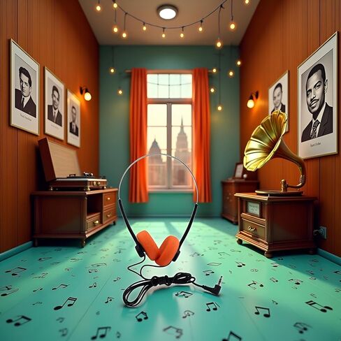 سماعات رأس ريترو على الأذن، سماعات رأس ستيريو سلكية، سماعة رأس Walkman، سماعة رأس محمولة خفيفة الوزن مع عصابة رأس قابلة للتعديل على الأذن وسماعات أذن وإكسسوارات (أسود) in Saudi Arabia