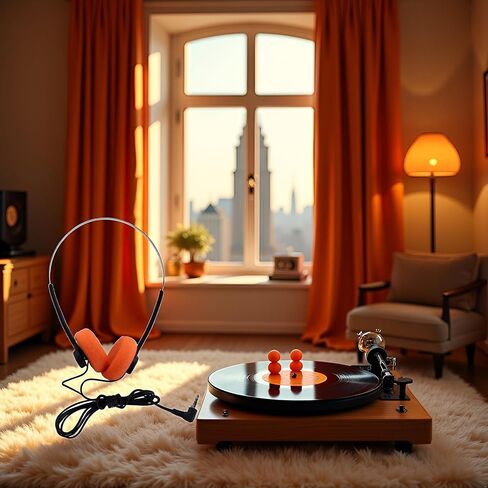 سماعات رأس ريترو على الأذن، سماعات رأس ستيريو سلكية، سماعة رأس Walkman، سماعة رأس محمولة خفيفة الوزن مع عصابة رأس قابلة للتعديل على الأذن وسماعات أذن وإكسسوارات (أسود) in Saudi Arabia