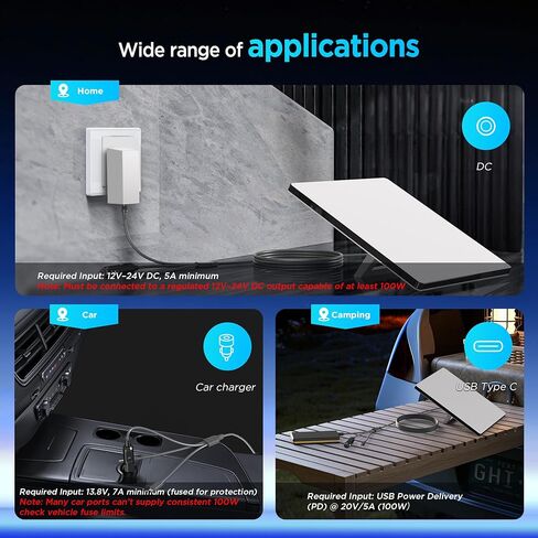 3 in 1 Starlink Mini Cable 10FT/ 3M, High-Speed USB C/Car Charger/DC to DC Replacement Cable for Starlink Mini Power, Waterproof Extension Starlink Mini Power Cable Accessories in Kuwait