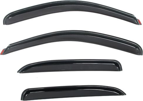 IKON MOTORSPORTS in Channel Window Visors Compatible with 2007-2014 Chevrolet Tahoe & GMC Yukon, Acrylic Smoke/Tinted Rain Guards, Side Window Wind Deflectors 4PCS in Saudi Arabia